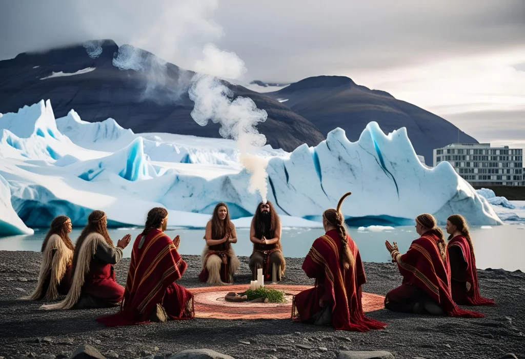 Iceland-Ice-shamanic ritual